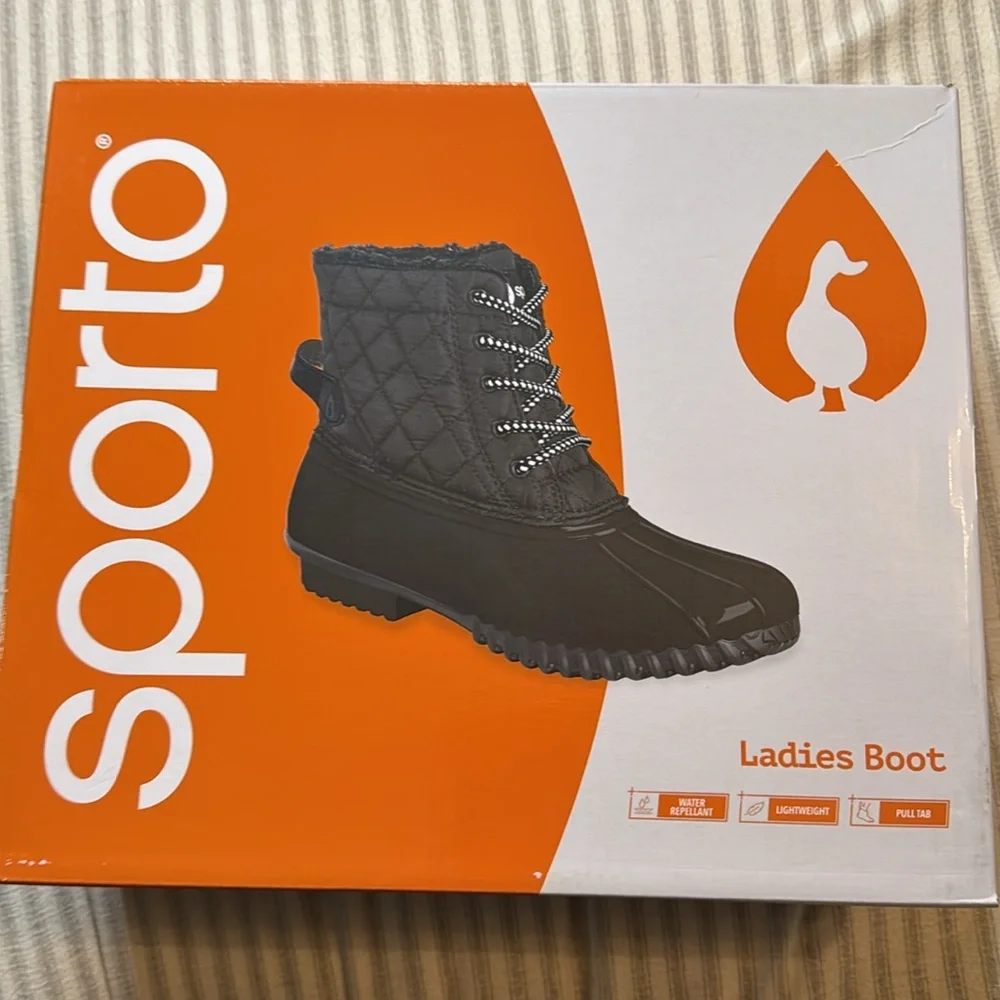 NWT In Box SPORTO Andie Weatherproof Ankle Duck Boots Sz 9